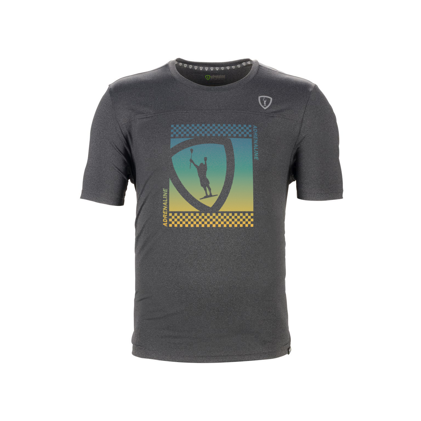 Adrenaline Lacrosse Flex Technical Shooter Shirt - Shield Checks