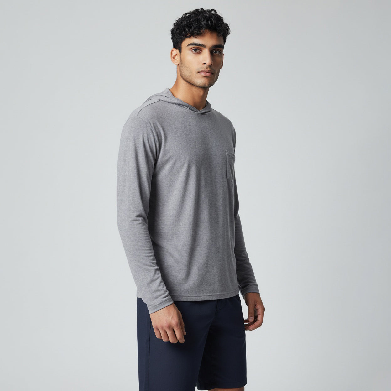 Adrenaline Anytime Hooded Long Sleeve Lacrosse Tee Shirt