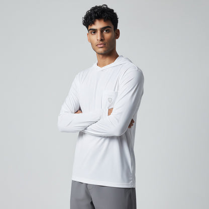 Adrenaline Anytime Hooded Long Sleeve Lacrosse Tee Shirt